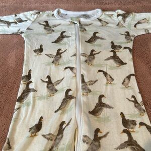 Milkbarn duck pajamas. Size 12-18 months.